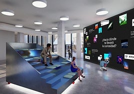 Imagen virtual de la futura Atenea Plaza.