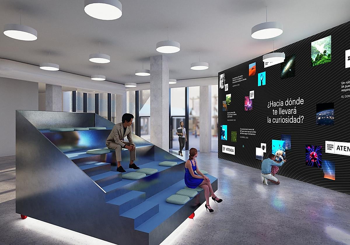 Imagen virtual de la futura Atenea Plaza.