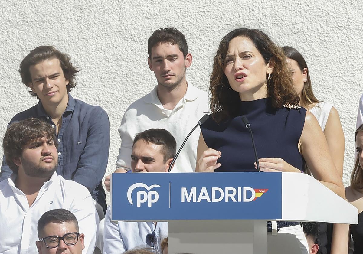 Isabel Díaz Ayuso, este viernes.