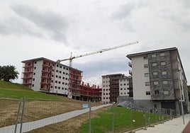 Imagen de obras para la construcción de vivienda nueva en la localidad.