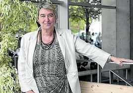 La psicóloga Maite Garaigordobil, en una jornada sobre bullying celebrada en la UPV/EHU.