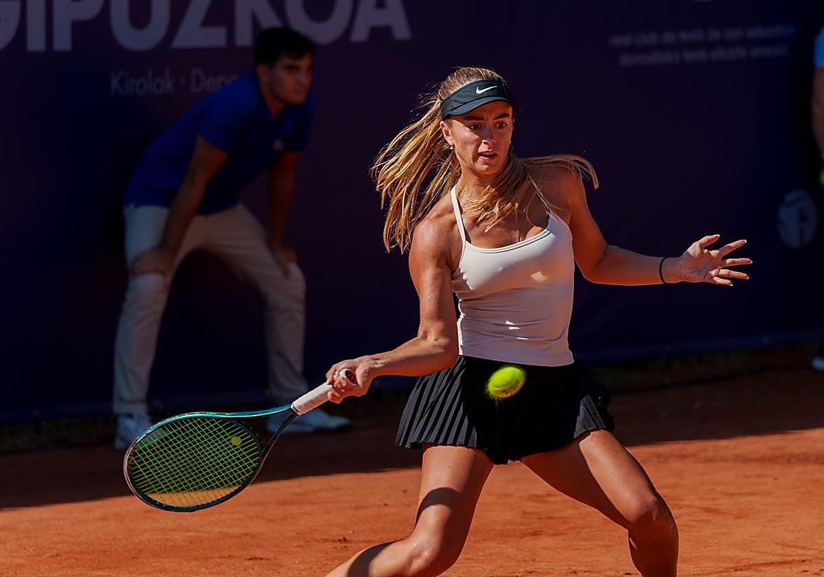 Uno de los partidos jugados este sábado en el Open de San Sebastián.