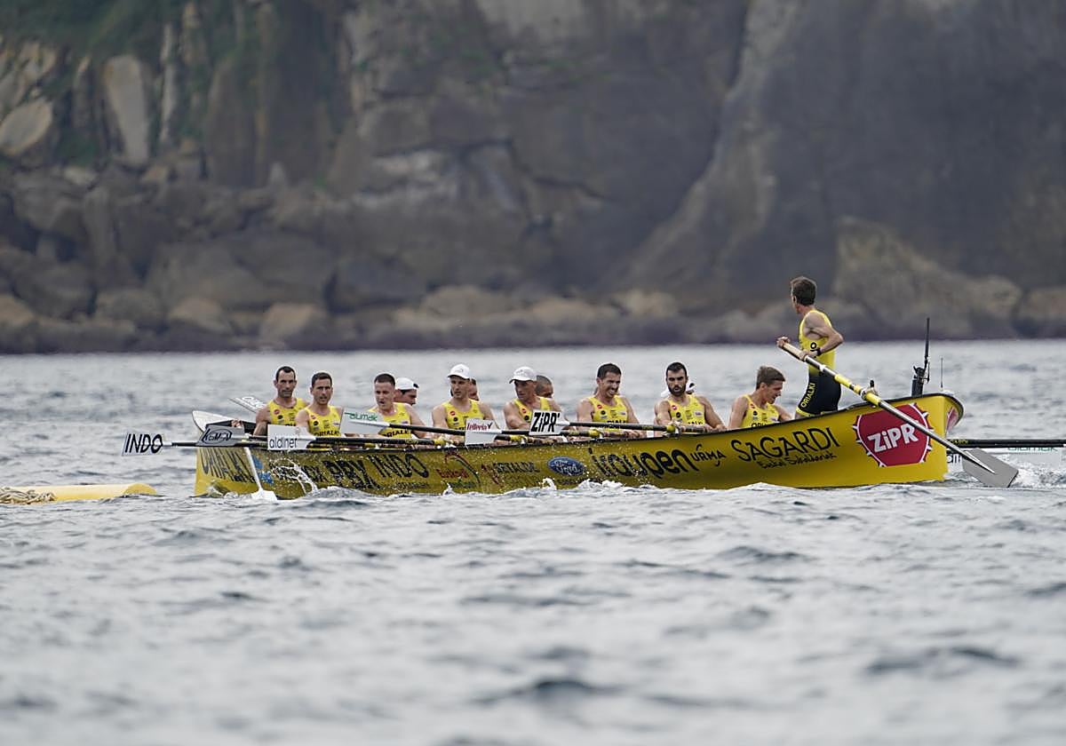 Orio, durante la primera jornada de la Bandera de La Concha.