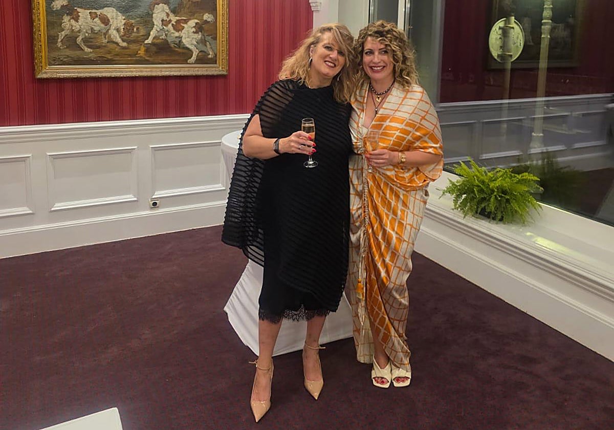 Xusana Cachafeiro e Izaskun Zabaleta.