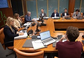 Los constructores han comparecido este miércoles en la comisión de Vivienda del Parlamento.