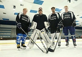 Los finlandeses Tiitinen, Virtanen y Aho y el catalán Vallés.