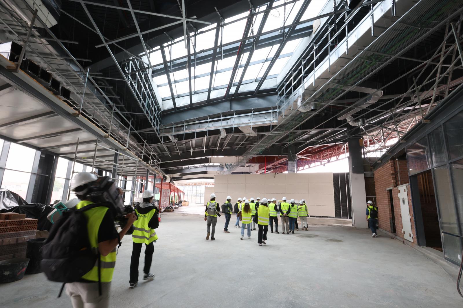 Visita a las obras de la estación de Irun