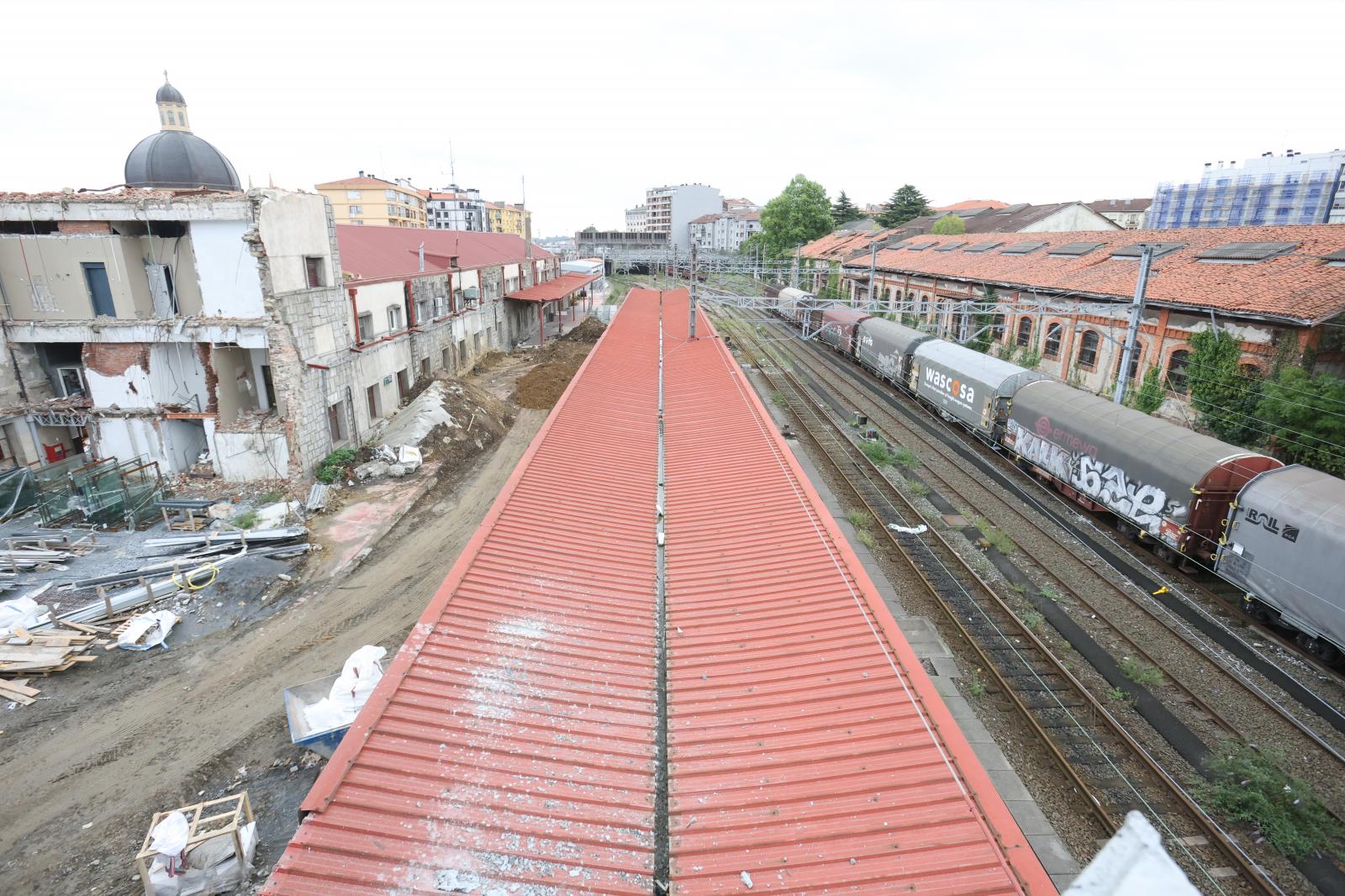 Visita a las obras de la estación de Irun