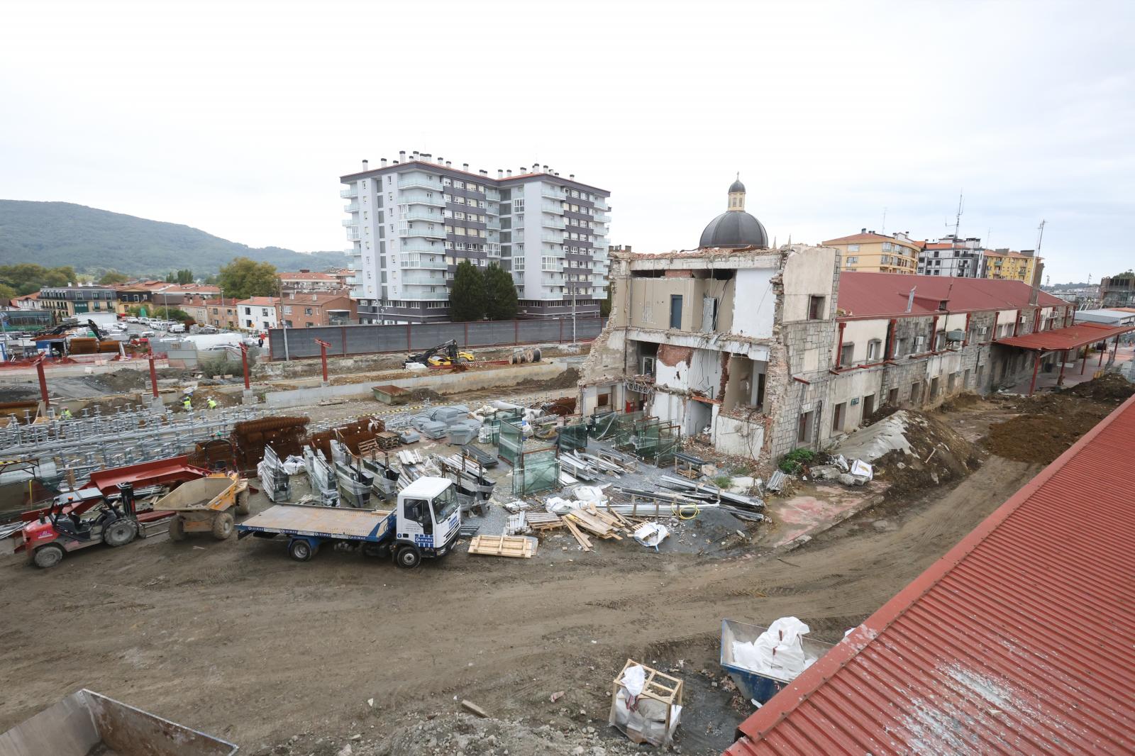 Visita a las obras de la estación de Irun
