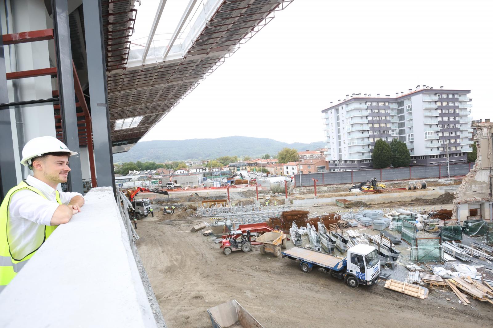 Visita a las obras de la estación de Irun