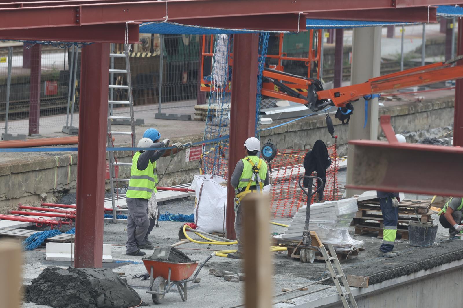 Visita a las obras de la estación de Irun