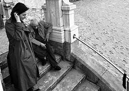 Marta Medina y Jaime Chávarri, en La Concha.