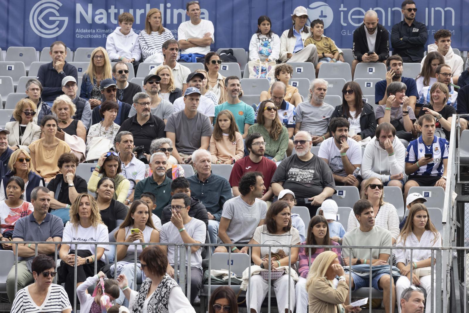 Gran ambiente en la final del torneo WTA de Donostia