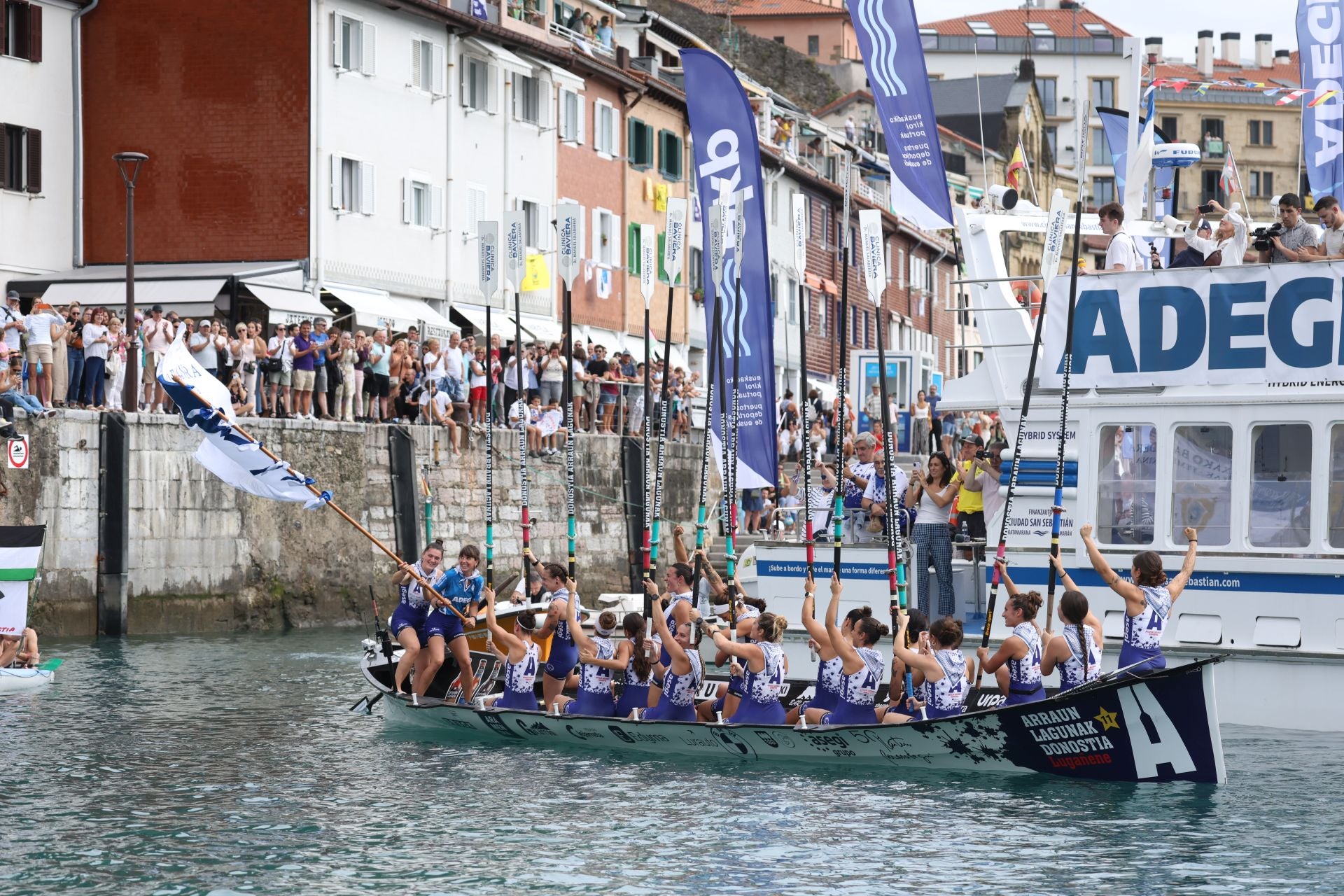 La celebración de Arraun Lagunak, en imágenes