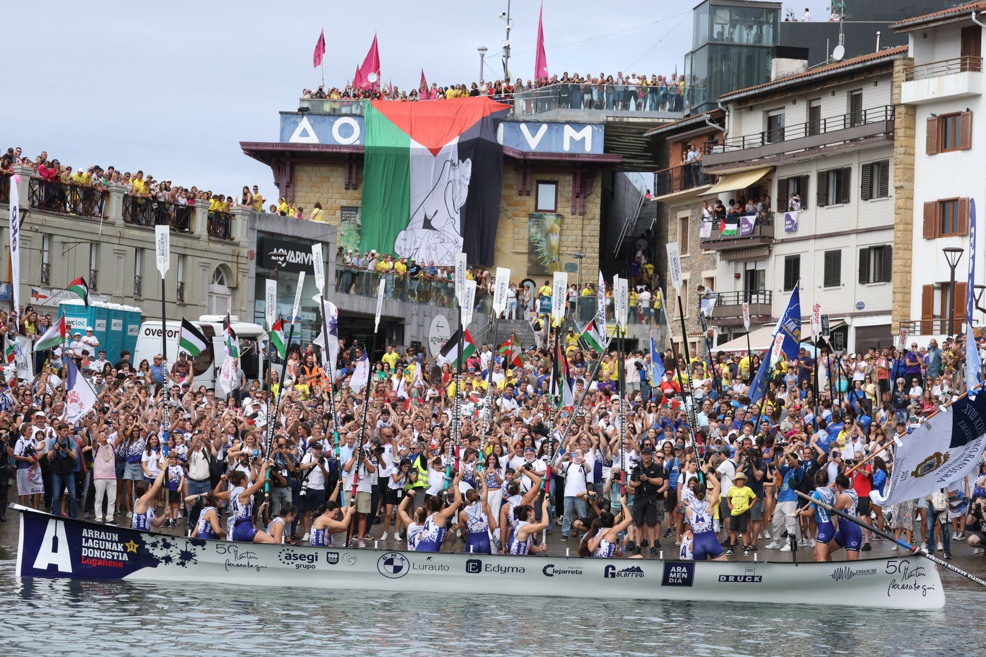 La celebración de Arraun Lagunak, en imágenes