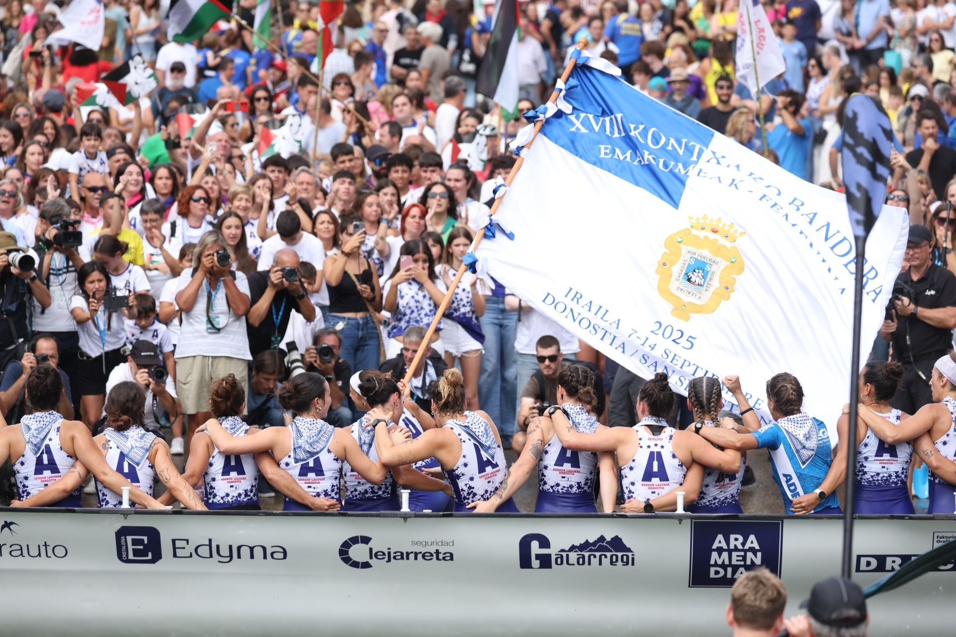 La celebración de Arraun Lagunak, en imágenes