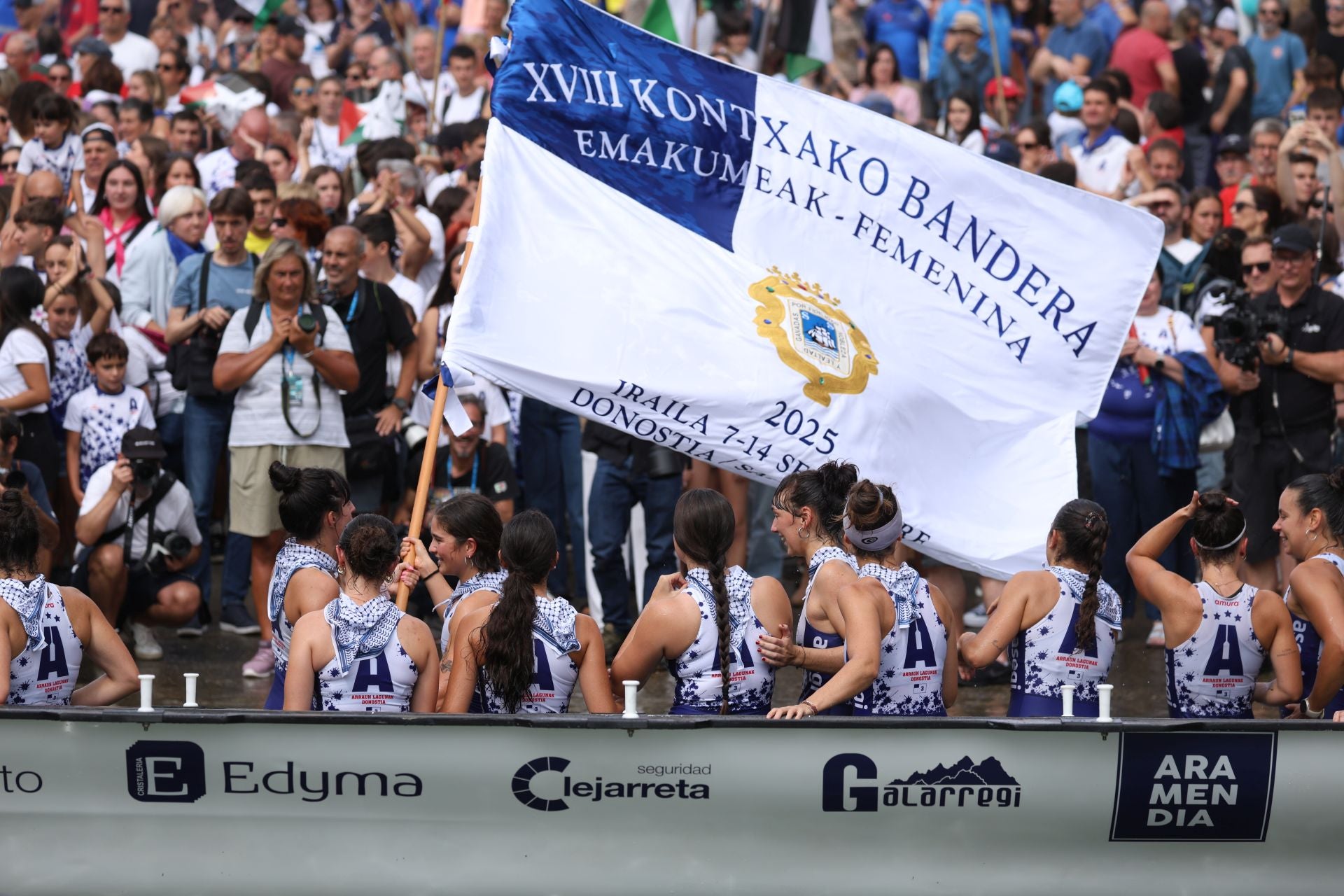 La celebración de Arraun Lagunak, en imágenes