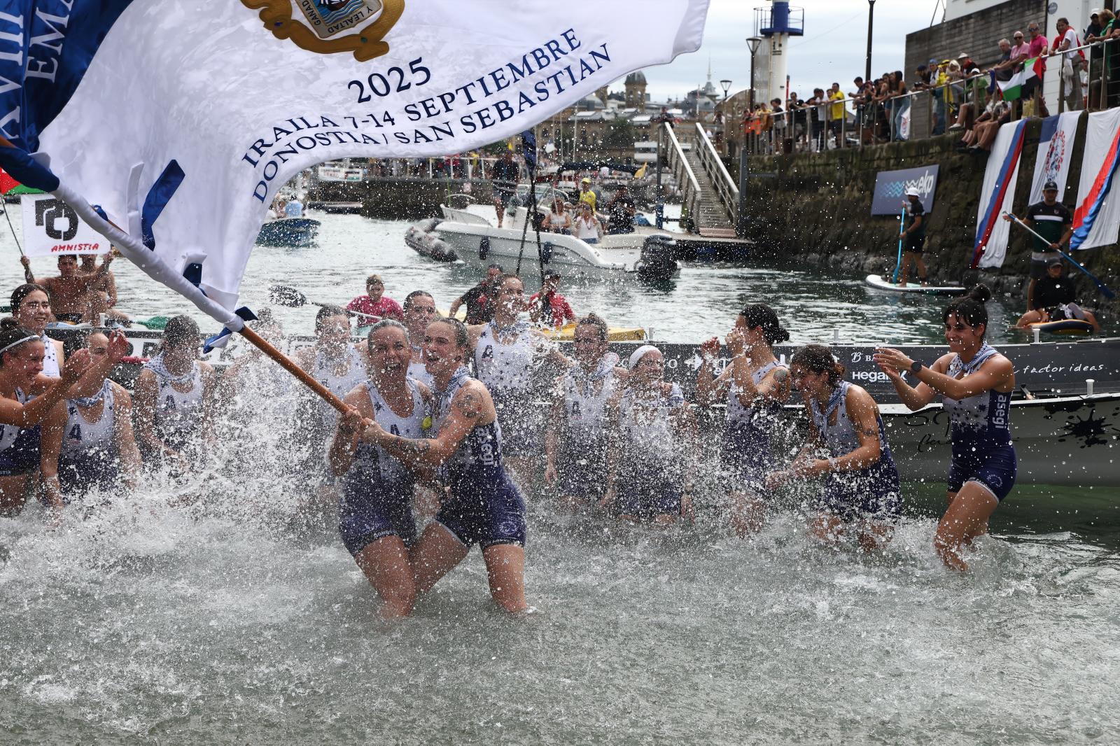 La celebración de Arraun Lagunak, en imágenes