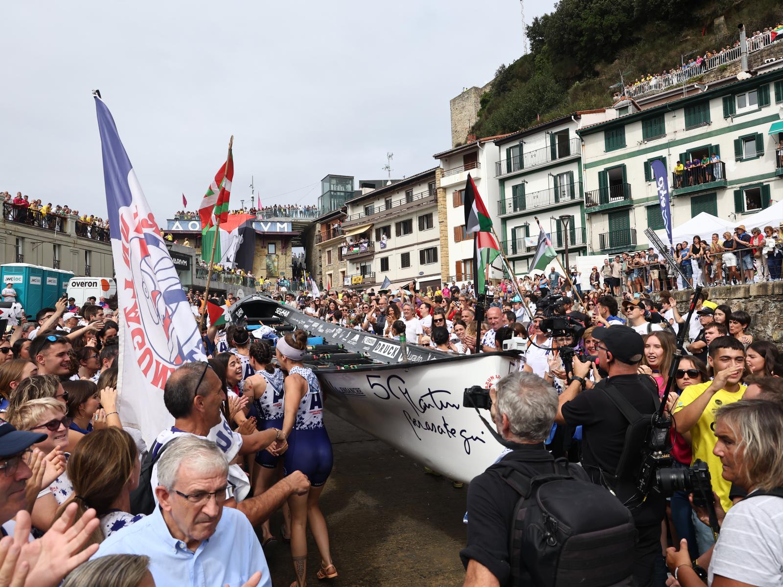 La celebración de Arraun Lagunak, en imágenes