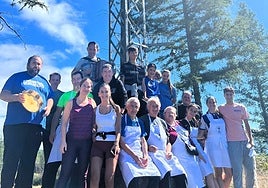 Grupo de voluntarios que hizo posible otro año de romería en Beloki.