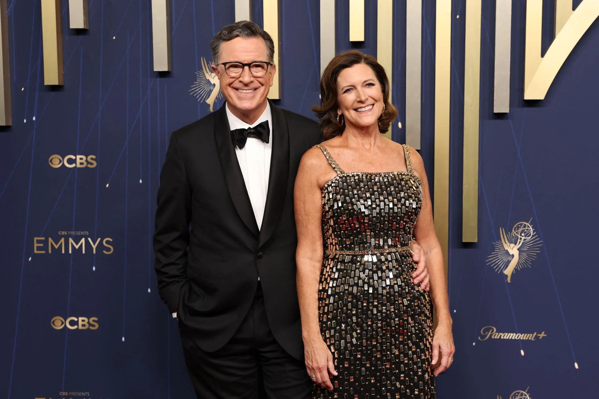 Stephen Colbert y su esposa, Evelyn McGee-Colbert.