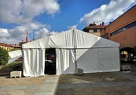 Espacio festivo de las txosnas de Santikutz Txikis donde se produjo el robo.