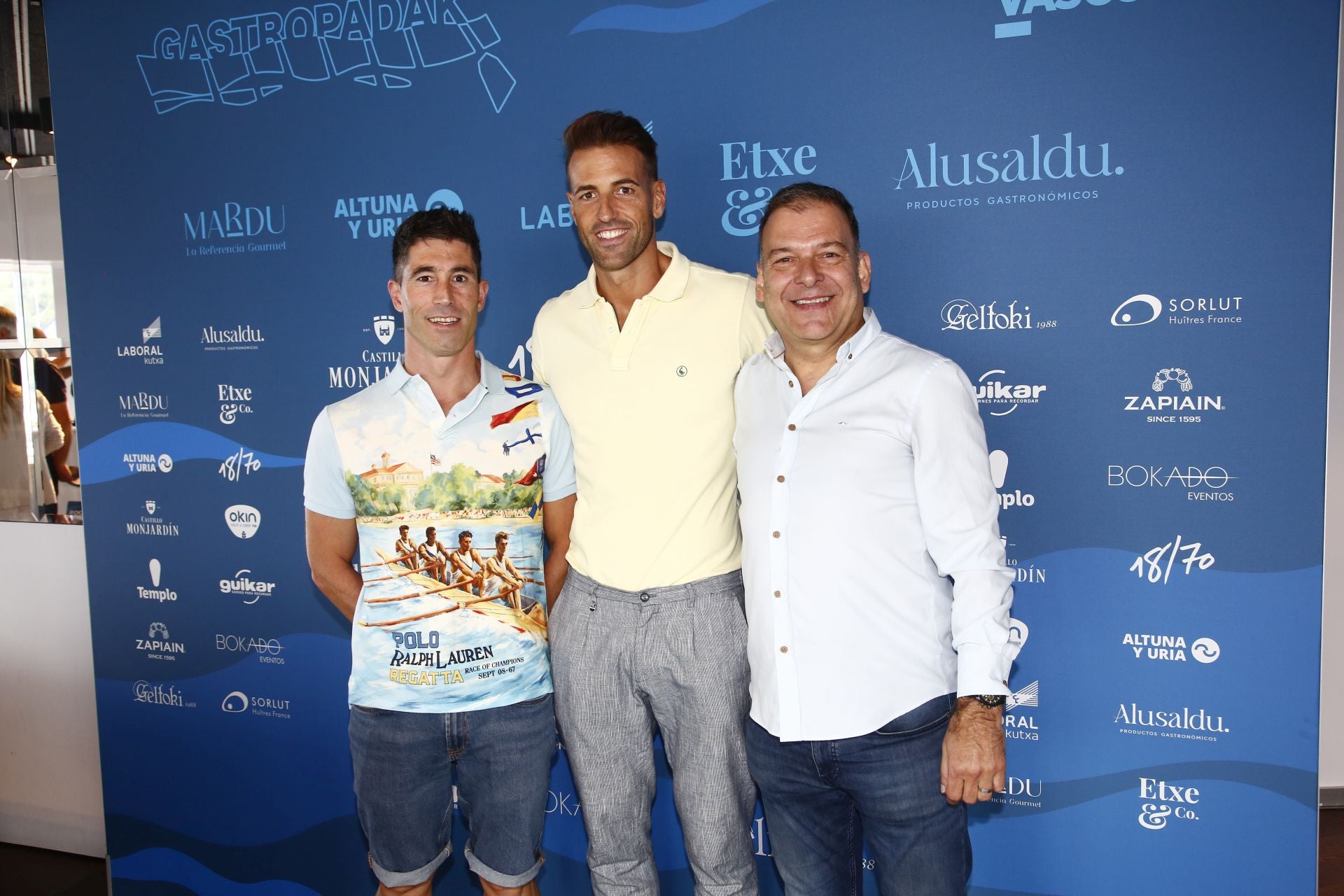 Photocall de la fiesta de DV para disfrutar de la Bandera de La Concha