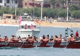 Zumaiako trainerua, igandean Kontxako Banderan.