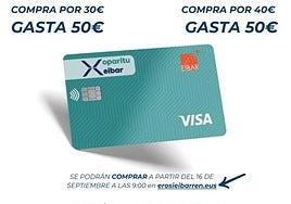 Los bonos tarjeta permiten adquirir productos de alimentación y de hostelería en establecimientos locales.