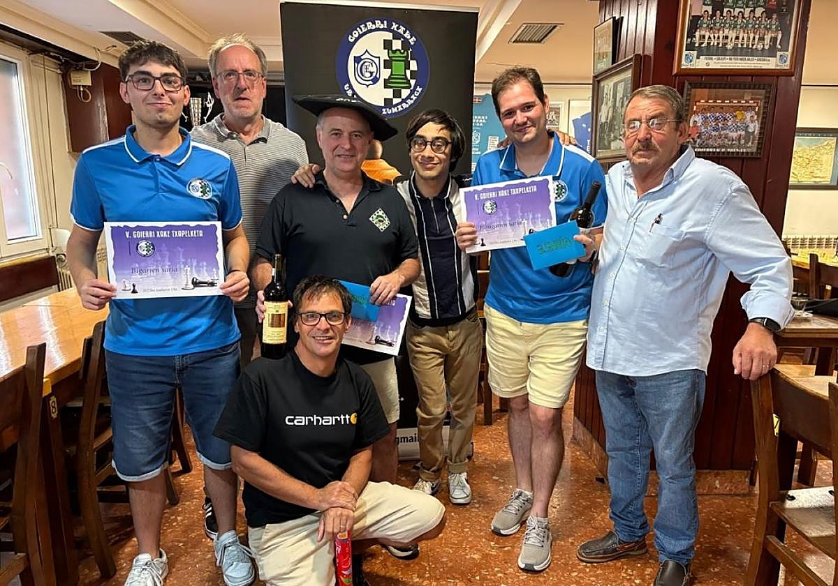 Ketxus Amenabar, Oier Luki y Pablo Arraiza, los mejores ajedrecistas de la presente edición.