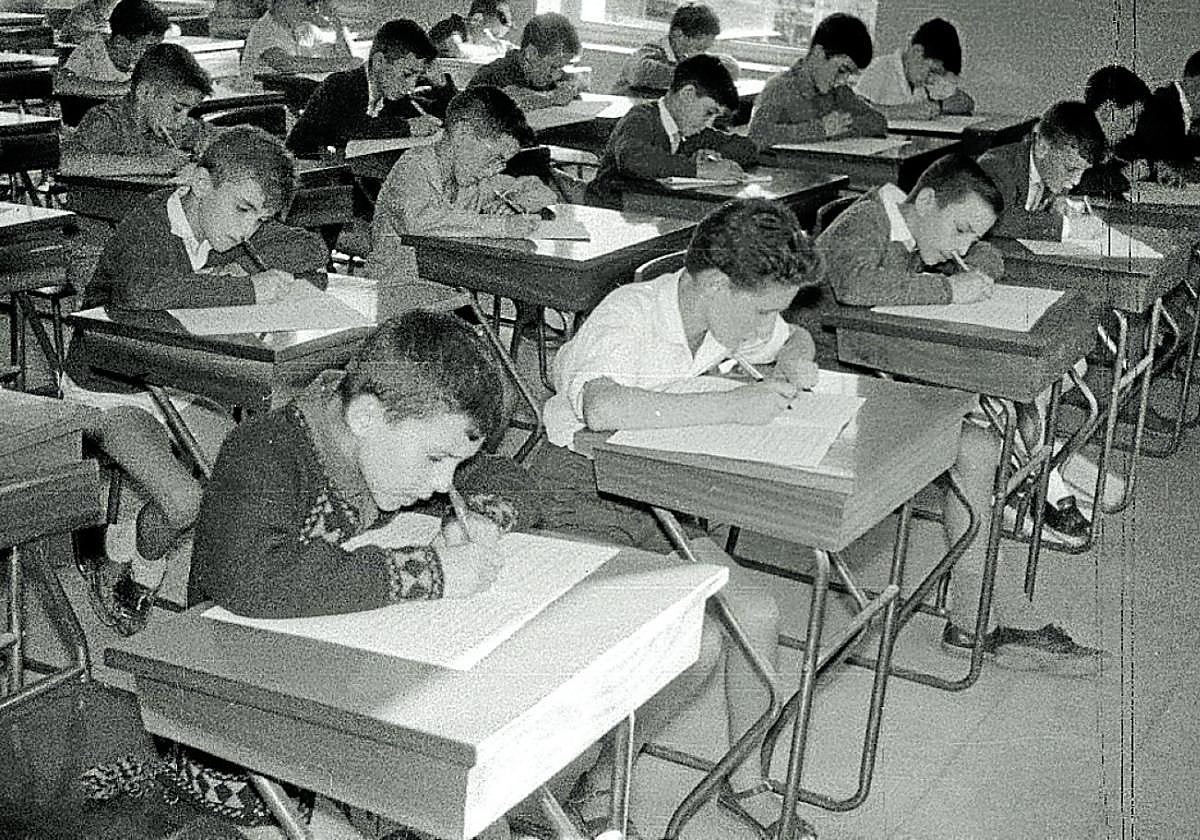 Esforzados estudiantes.