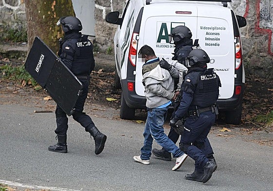 Detención en la zona del Infierno de Donostia.