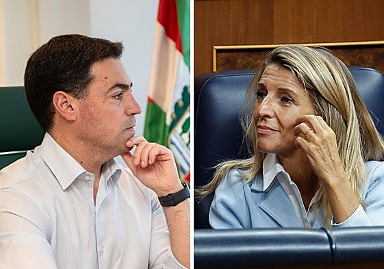 Imanol Pradales y Yolanda Díaz.