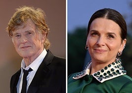 Robert Redford y Juliette Binoche.