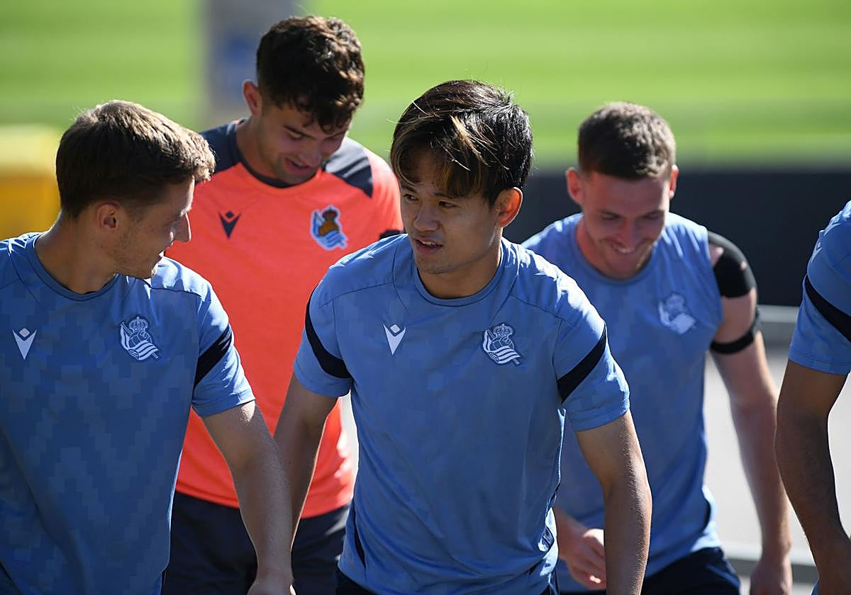 Caluroso último entrenamiento en Zubieta