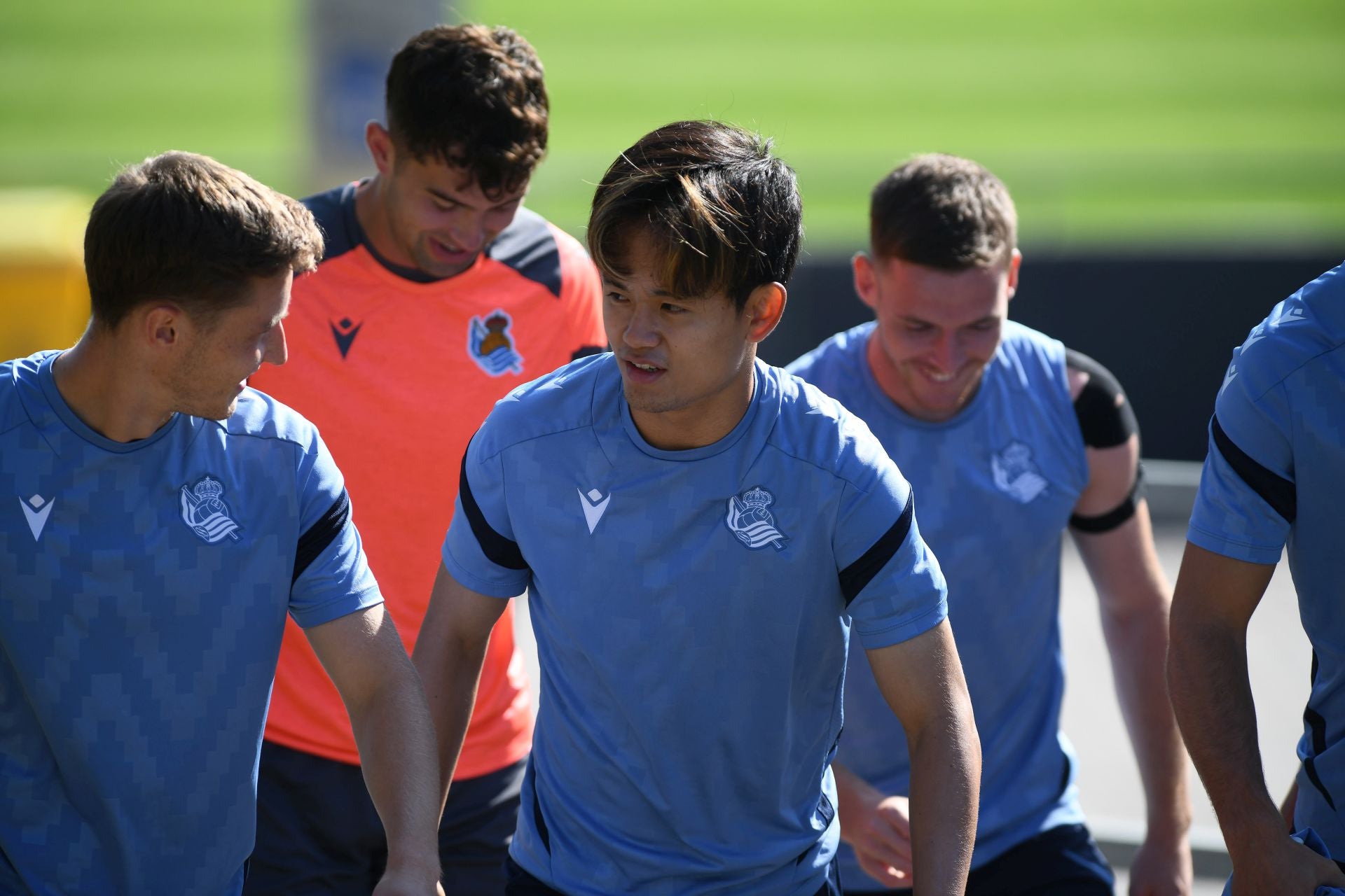Caluroso último entrenamiento en Zubieta