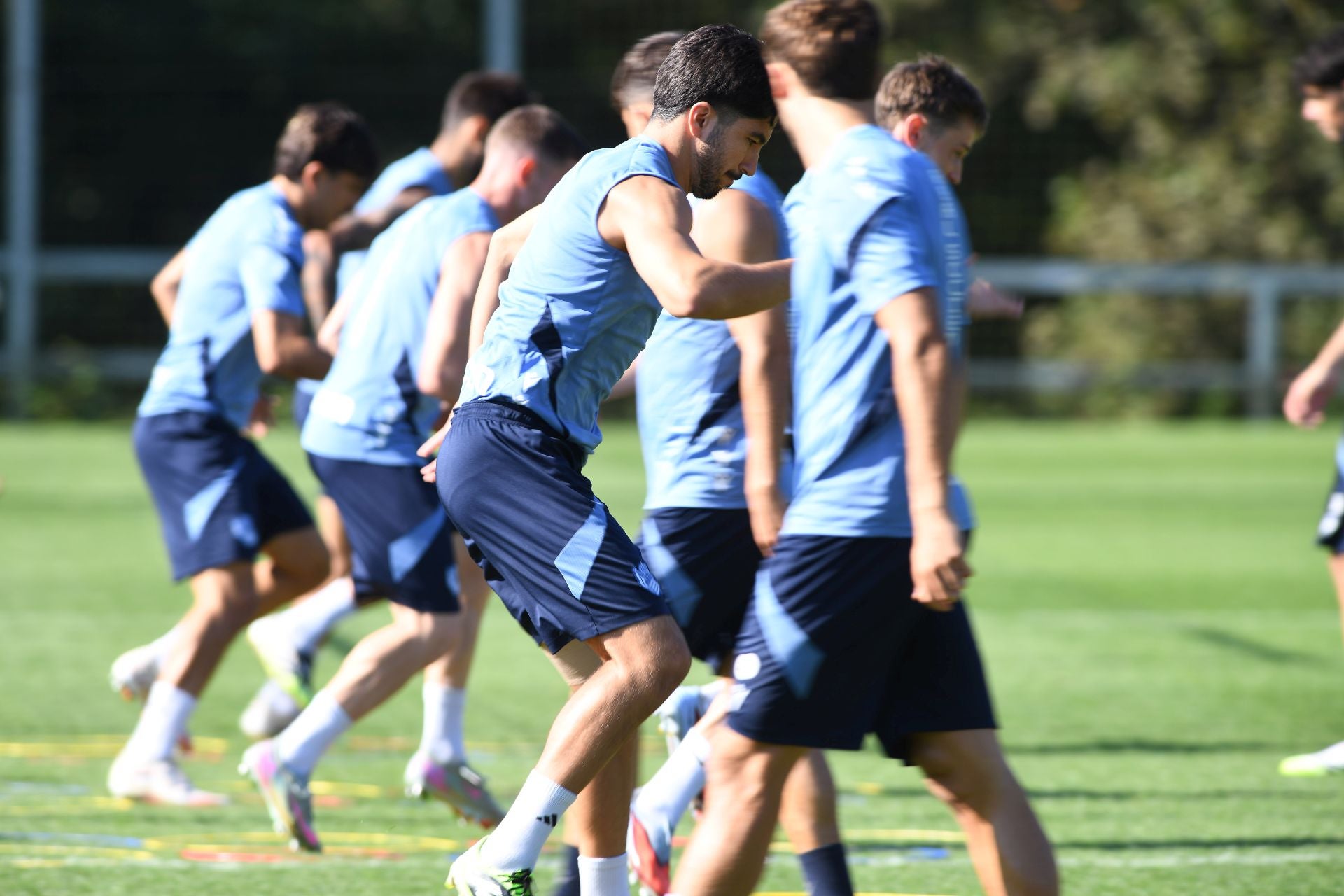 Caluroso último entrenamiento en Zubieta