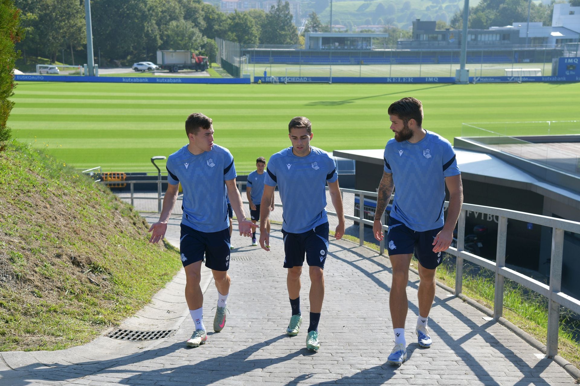 Caluroso último entrenamiento en Zubieta