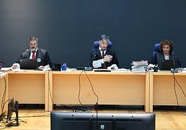 Una de las sesiones del juicio en la Audiencia Provincial al masajista de Altza.