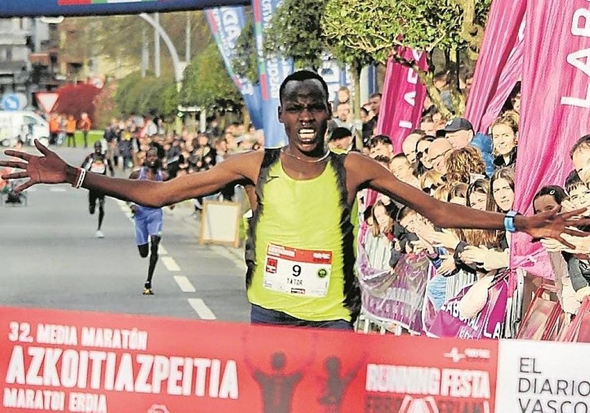 Kipsang, en una edición de la Media Maratón.