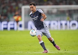 Oyarzabal controla un balón el viernes en La Cartuja