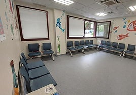 La sala de espera de pediatría de las Urgencias del Hospital Bidasoa.