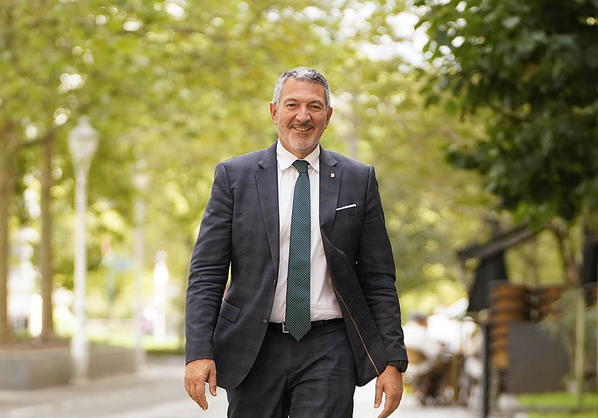 Miquel Sàmper, consejero de Empresa y Trabajo de la Generalitat de Cataluña, en Donostia