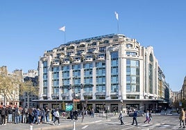 Fachada de los grandes almacenes Samaritaine en París.