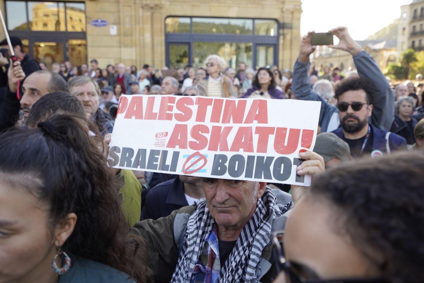 Clamor en Donostia en contra del genocidio de Gaza