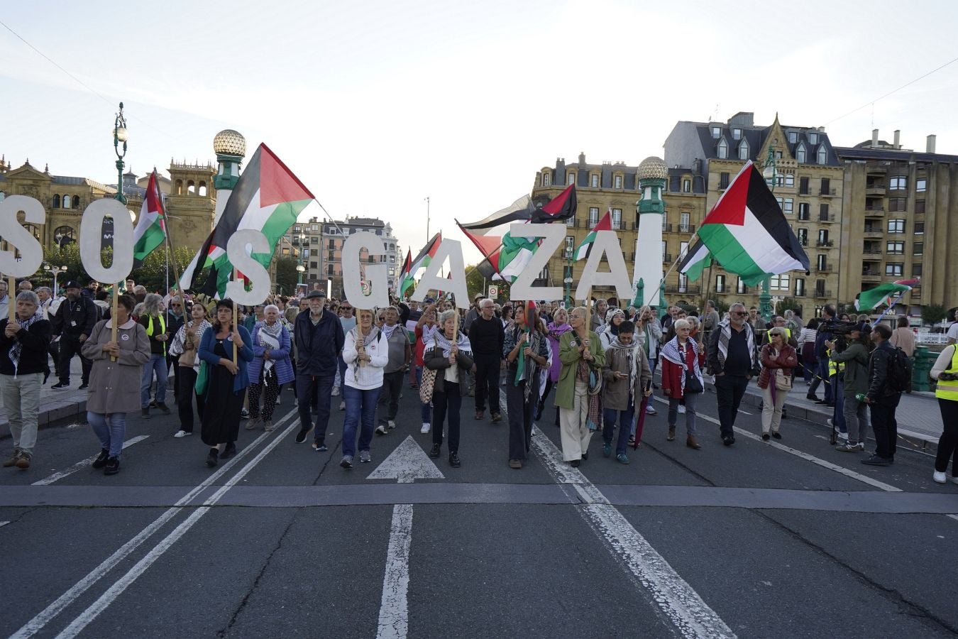 Clamor en Donostia en contra del genocidio de Gaza