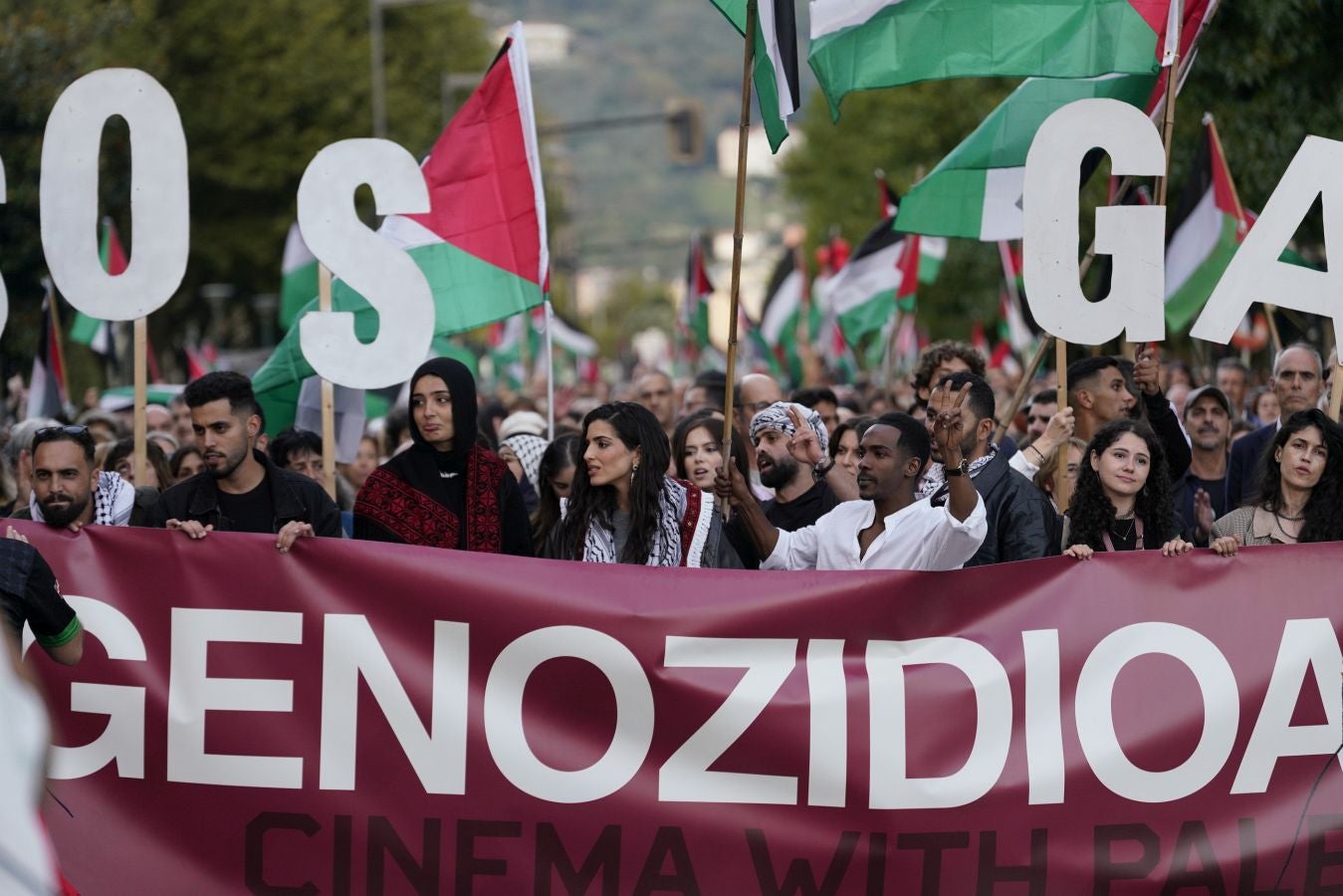 Clamor en Donostia en contra del genocidio de Gaza