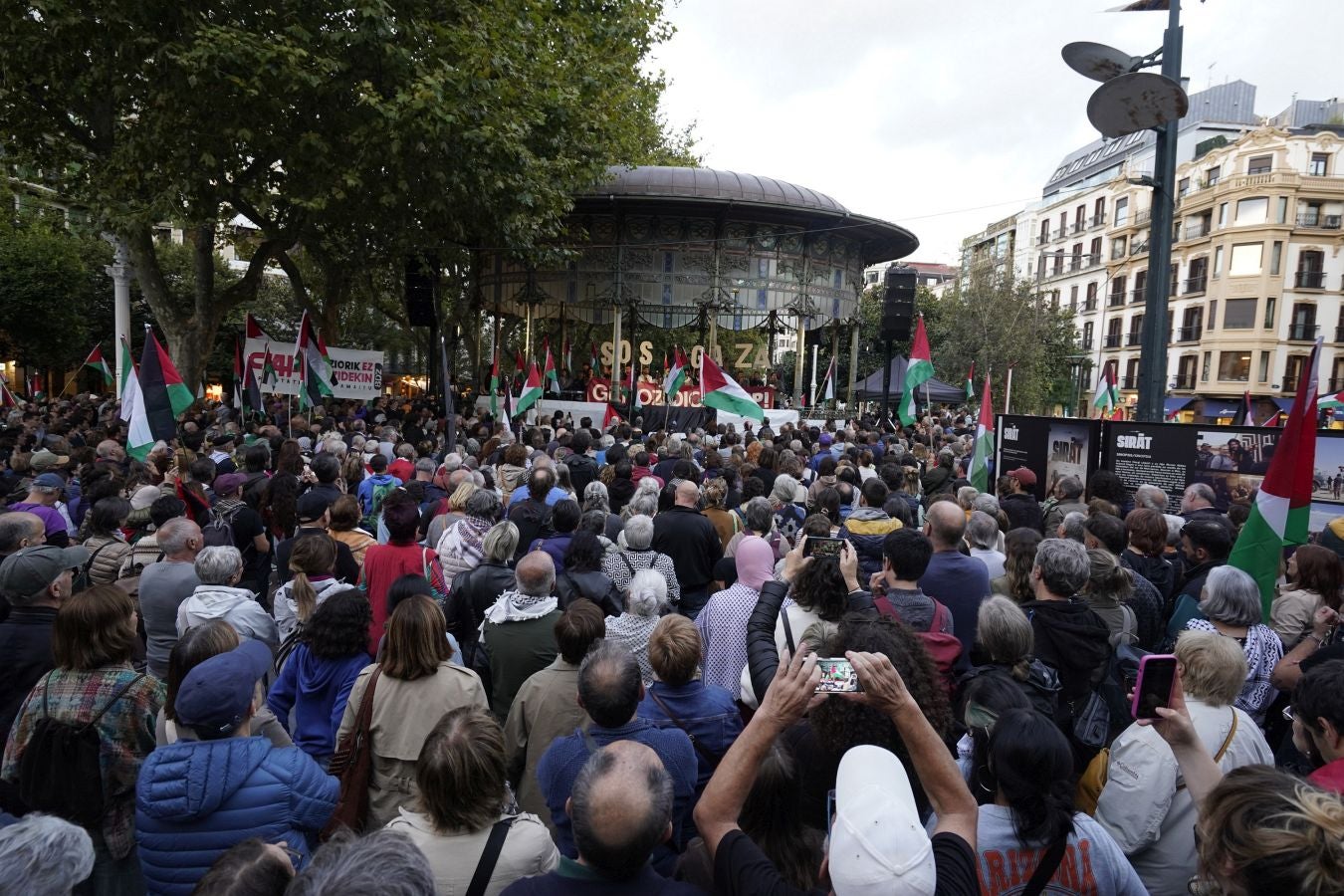 Clamor en Donostia en contra del genocidio de Gaza