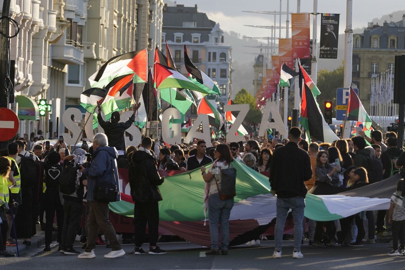 Clamor en Donostia en contra del genocidio de Gaza