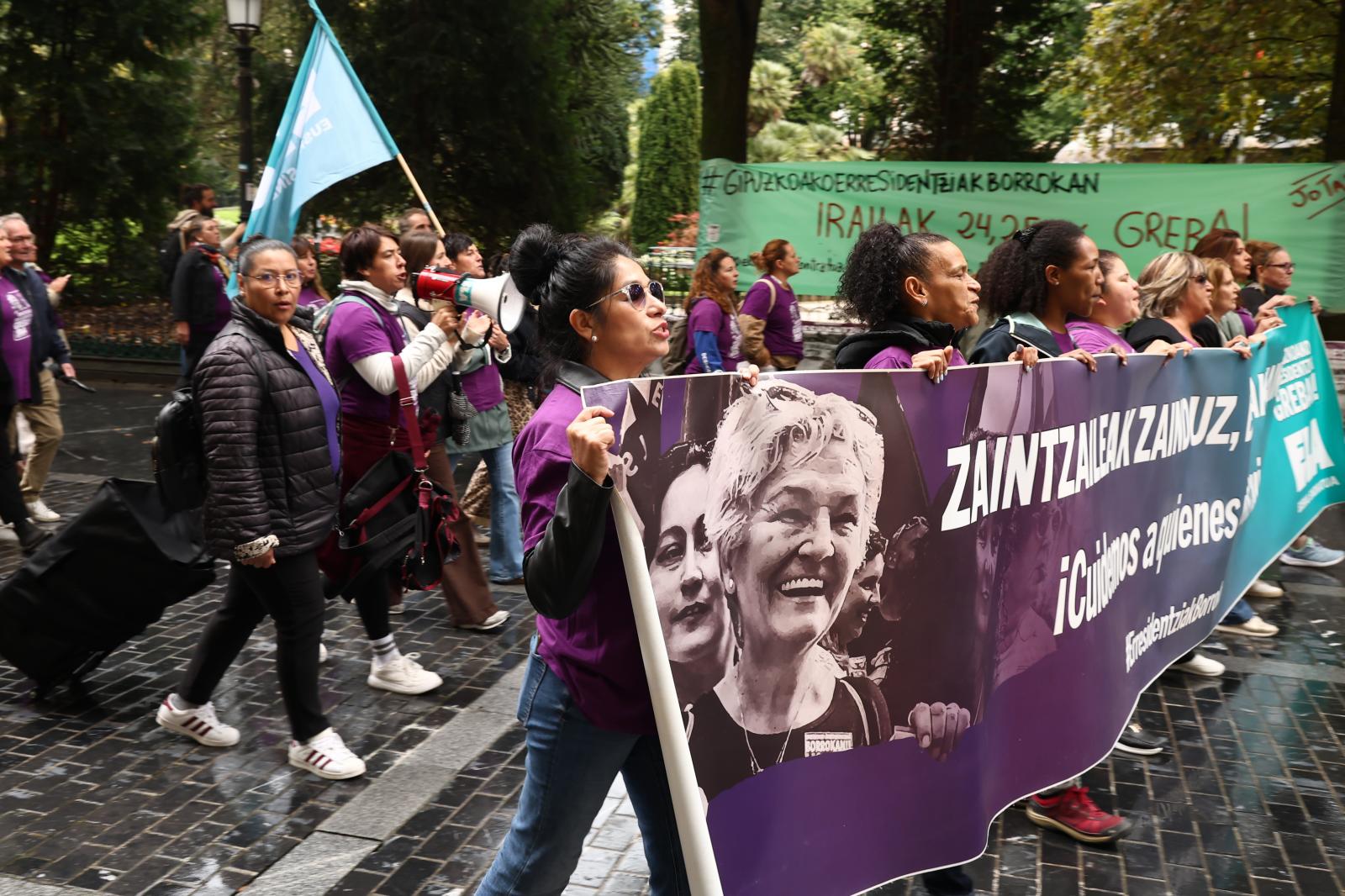 Trabajadoras de las residencias de Gipuzkoa, contra la precariedad laboral